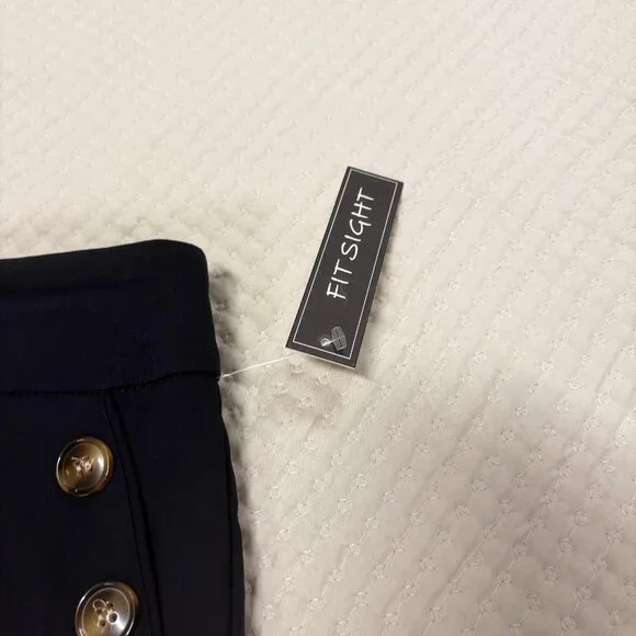 Nautical Navy Blue Pull Up Shorts, Sz M, NWT - Picture 7 of 7